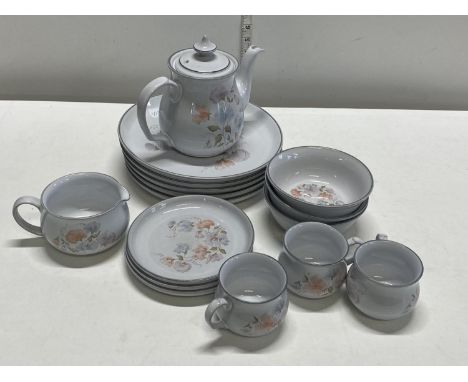 A vintage Denby tea service Encore. 16 pieces. No shipping 