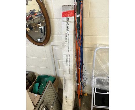 A telescopic pole chainsaw, boxed