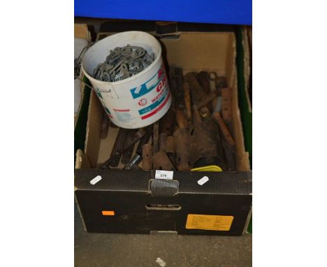 Quantity of assorted tools and chain