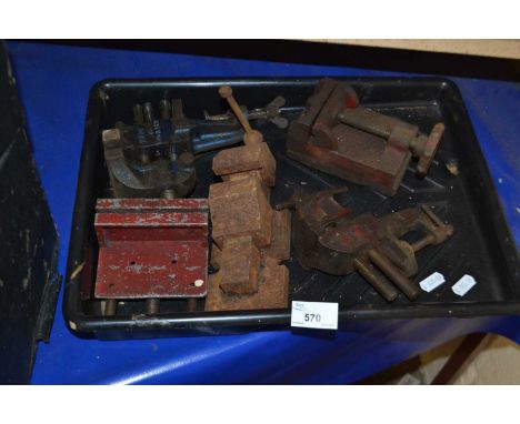 Quantity of assorted tools, mainly vices