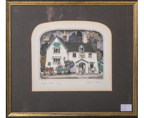 Clarke, Graham (geb. 1941), "Royal Oak", kolorierte Radierung, re. u. handsign., li. u.betitelt u. numm. 231/500, Blatt ca. 1