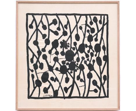 GRAHAM SUTHERLAND, OM (British, 1903 ?  1980) 'Abstract', silkscreen printed scarf for Ascher studio, signed in the plate, ed