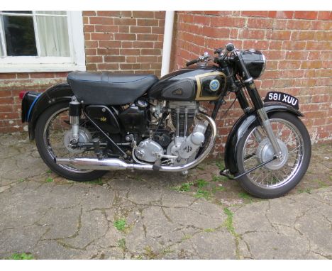 1955 AJS Model 16  Registration number 581XUU  Frame number A34233  Engine number 26718  38,755 recorded miles Purchased 2009