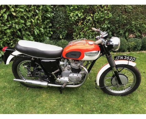 1966 Triumph T120 BonnevilleRegistration number JTN 352DFrame number TI20DU2801Engine number TI20DU28012,596 recorded milesUK