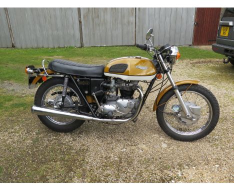 1972 Triumph T120  Bonneville  Registration number VRE 48L Frame number EG 56411 Engine number EG 56411 9,037 recorded miles 