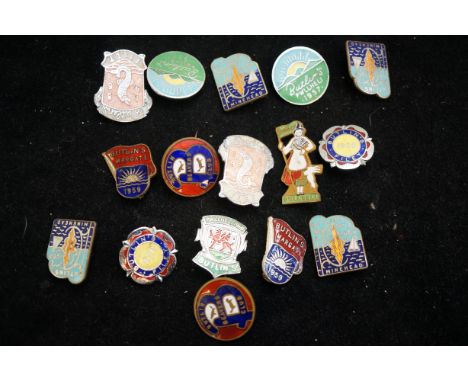 Collection of vintage pin badges 