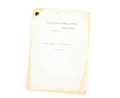 Doctor Who - Production used camera script for The Time and The Rani (1987), dated 5th May, 85 pages in total approx.