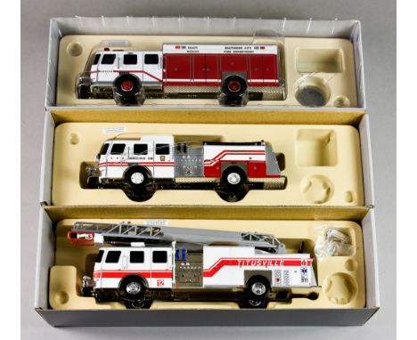 Eight Corgi Classic "Premier Edition" Fire Trucks, comprising - "Mack B Pumper", limited edition 0038 of 2900, "Mack CF Tower