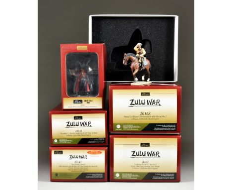 A Collection of W Britain Zulu War Models, comprising - "The Deadly Dance" 20147 limited edition 439 of 500, "Natal Carbineer