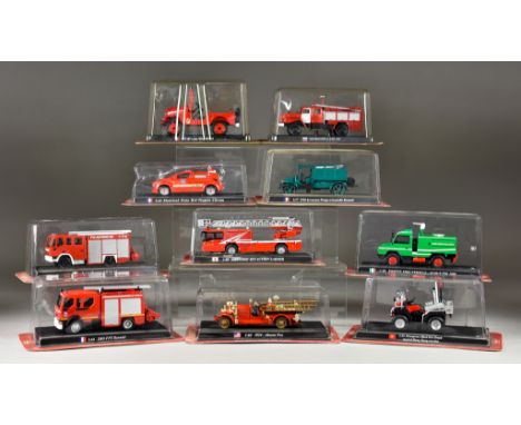 A Collection of del Pardo 1:72 Scale Fire Vehicles,  156 total, all either boxed or sealed in plastic Note: No condition repo