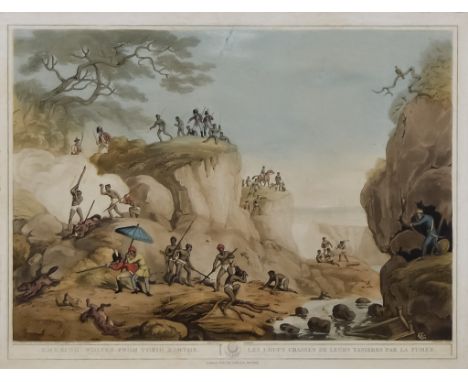 Henri Merke and Joseph R Hamble After Samuel Howitt and Captain Thomas Williamson - Three Indian hunting prints from" Orienta