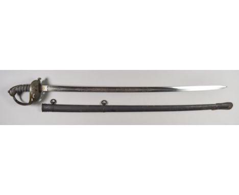 A Victorian Officer's Dress Sword, by Reeves Toledo Works Birmingham, 32ins bright steel blade etched both sides with a Royal