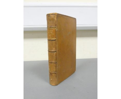 "Church Notes, Epitaphs &amp;c." - Manuscript.&nbsp;&nbsp;Calf bound 8vo vol. containing a mass of closely written manuscript