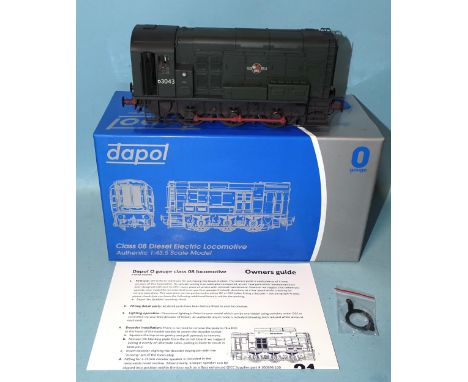 Dapol, O gauge, 7D-008-000 Class 08 Diesel Electric Locomotive BR RND3043, (boxed).