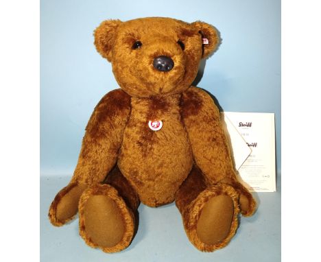 Steiff, PB55, large teddy bear with ltd-edn certificate no.342/1000, 60cm.