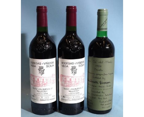 Bodegas Y Vinedos Vega Sicilia Val Buena 5 1999, 14%, 75cl, two bottles, level low-neck, good capsules and labels and another