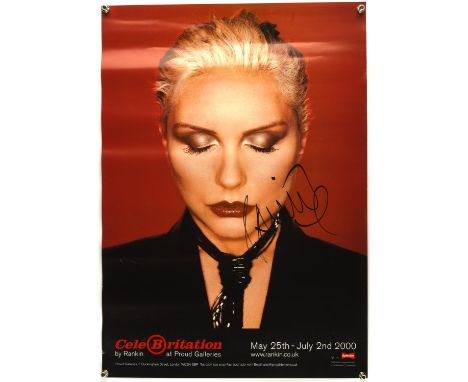 Debbie Harry / Blondie portrait poster signed by photographer Rankin, for CeleBritation exhibition at Proud Galleries, 2000. 