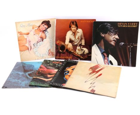 Roxy Music and solo vinyl records - Roxy Music; Stranded; Siren; Greatest Hits; Bryan Ferry Let's Stick Together; Phil Manzan
