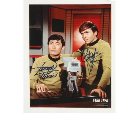 Star Trek (1966) George Takei Walter Koenig, as Hikaru Sulu and Ensign Pavel Chekov Autograph -  George Takei and Walter Koen
