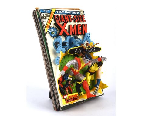 Marvel: Limited Edition Giant Size X-Men 1  -Marvel Comic's Cover Sculpture of X-Men Issue 1,Made from hand cast Polystone, p