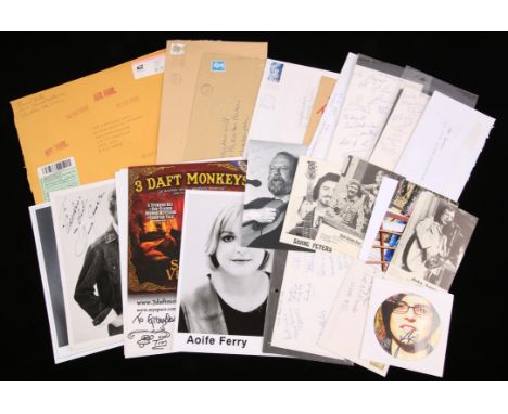 Autograph Collection Country and Folk -24 Folk and Country Music autographs,To include: Narvel Felts, Tamika Tyler, Sonny Jam