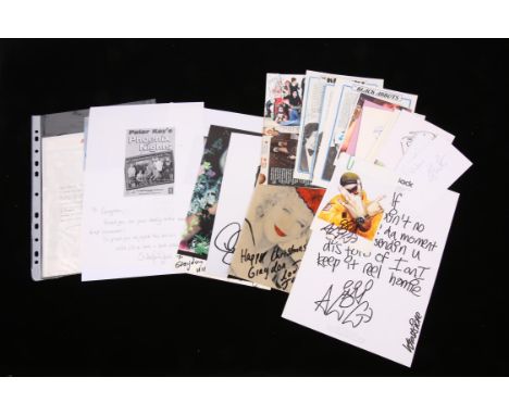 Autograph Collection: Comedy UK -36 UK comedian autographs, To include: Ali G (x2), Jack Dee, Lee Evans, Dennis Pennis, Keith