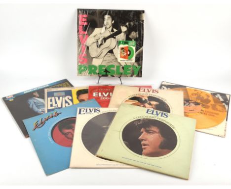 Elvis vinyl records - nine assorted LPS mostly coloured vinyl. (9).  