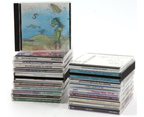 Yes CD collection - The Big Tour Live In Omaha, 90215 Tour Rehearsals, Lonely Hearts in 1984 and more (21)