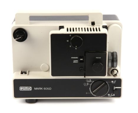 Cine projector - 8mm Eumig Mark 605D, untested. No mains lead supplied. Condition Report:  some paint scuffs not tested. 