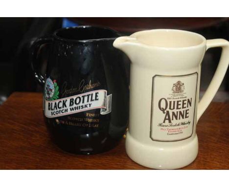 LOT OF WHISKY-BRANDED CERAMIC WATER JUGS10 items in total, with brands including Johnnie Walker Red Label, Chivas Regal and J