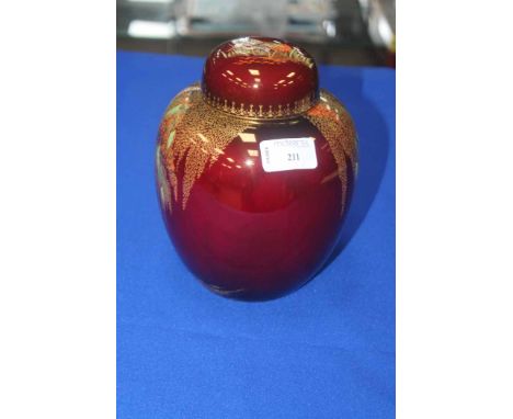 CARLTON WARE ROUGE ROYALE GINGER JAR 