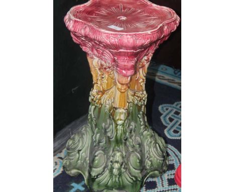 CERAMIC JARDINIERE STAND 