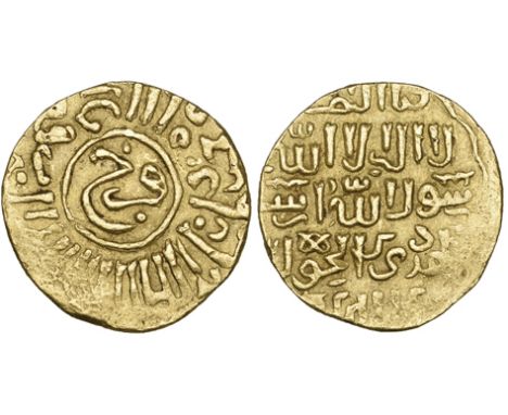 BURJI MAMLUK, FARAJ (FIRST REIGN, 801-808h) Mithqal, al-Qahira 805h.  Weight: 4.35g  Reference: cf Balog 627 [date not visibl