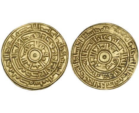 ‡FATIMID, AL-MU‘IZZ (341-365h), Dinar, Makka 363h.  Weight: 4.19g  Reference: Nicol 385, citing a single example known only f