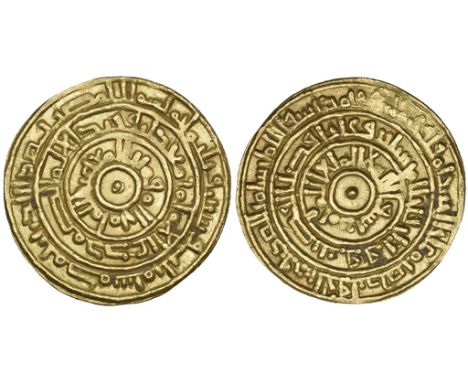 ‡FATIMID, AL-MU‘IZZ (341-365h), Dinar, Makka 363h.  Weight: 4.19g  Reference: Nicol 385, citing a single example known only f