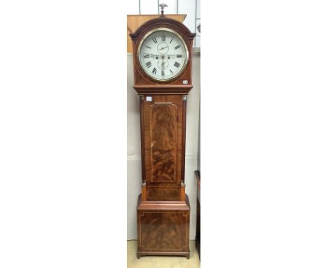   A Scottish mahogany eight day longcase clock marked Barclay Montrose, height 210cm