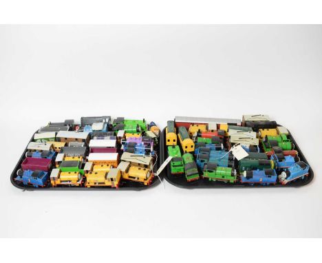 A collection of Thomas the Tank Engine 00-Gauge locomotives and other railway models, by makers including: Hornby; Bachmann; 