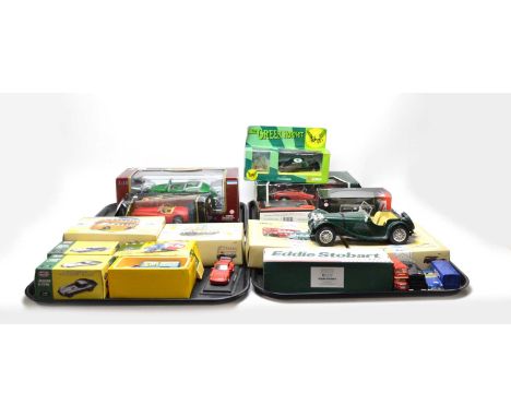 A collection of diecast model vehicles, including: Corgi Classics Karrier W4 Trolleybus Newcastle-upon-Tyne corporation; Corg