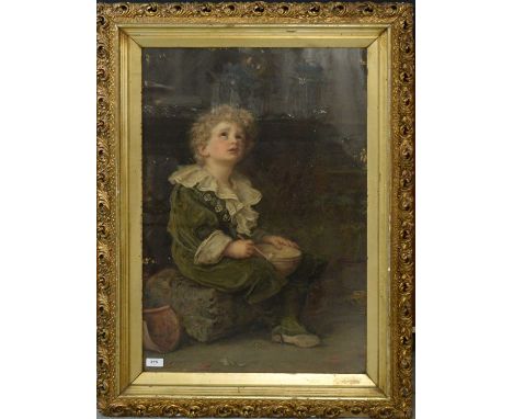 After Sir John Everett Millais – ‘Bubbles’, Pears advertising poster, colour print, 70 x 47cms wide, in gilt frame.