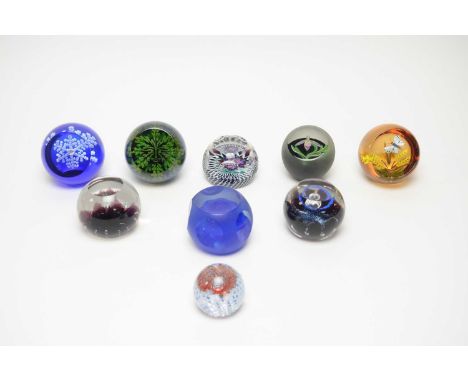 A collection of limited edition and other Caithness glass paperweights, including: Caithness 'Reticillo Rose' paperweight, li