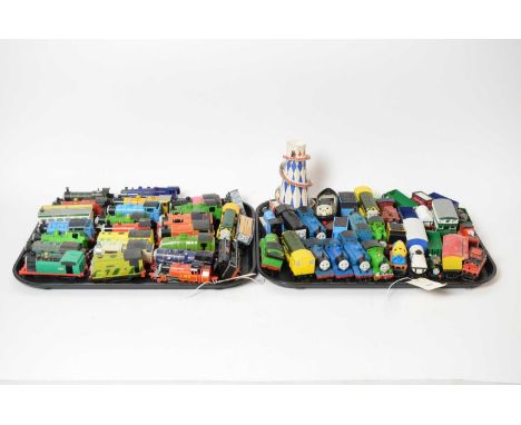 A collection of Thomas the Tank Engine 00-Gauge locomotives and other railway models, by makers including: Hornby; Bachmann; 