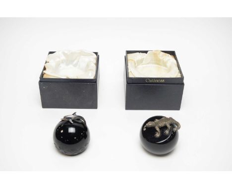 A Caithness Glass ‘Silver Dolphin’ paperweight, limited edition 4/25, etched marks to underside, in box; together with a Cait