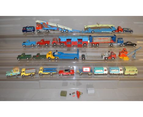 A small quantity of unboxed playworn Corgi diecast models, some with damage and or missing  parts and with repainting to some
