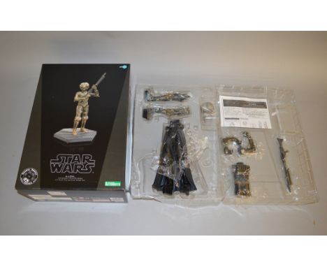 Kotobukiya Star Wars The Bounty Hunter Series 4-LOM 1/7 scale pre-painted model kit. Boxed and appears E. 