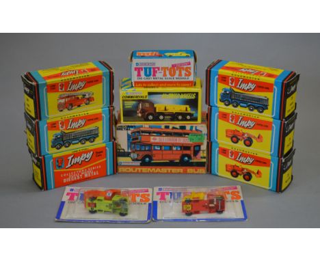 Seven boxed Lone Star miniature diecast models from the 'Impy' and 'Commercials' model ranges, including an Impy Foden Batter