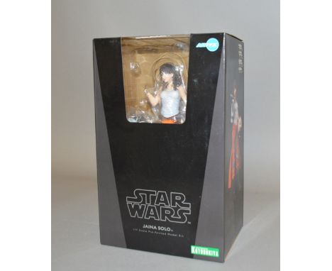 Kotobukiya ArtFX Star Wars Jaina Solo 1:7 scale pre-painted model kit. Appears E and boxed. 