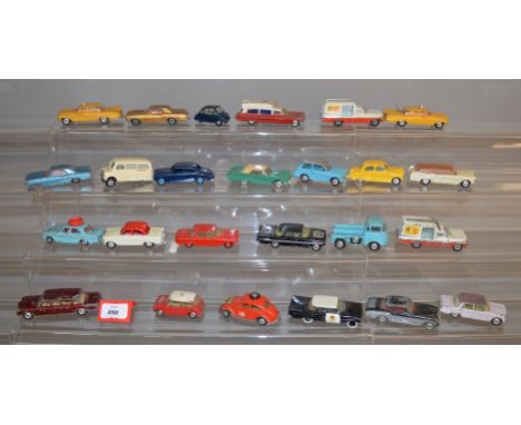 A small quantity of unboxed playworn Corgi diecast models, some with damage and or missing  parts and with repainting to some