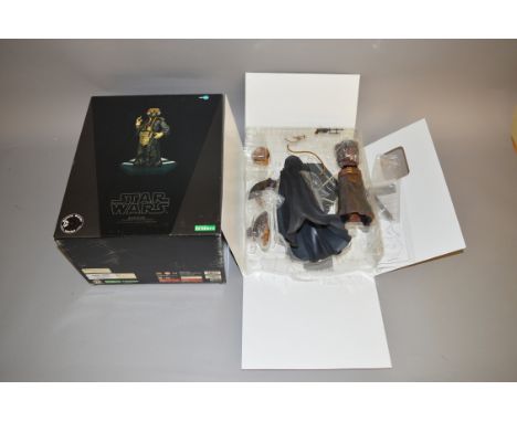 Kotobukiya Star Wars The Bounty Hunter Series Zuckuss 1/7 scale pre-painted model kit. Boxed and appears E. 