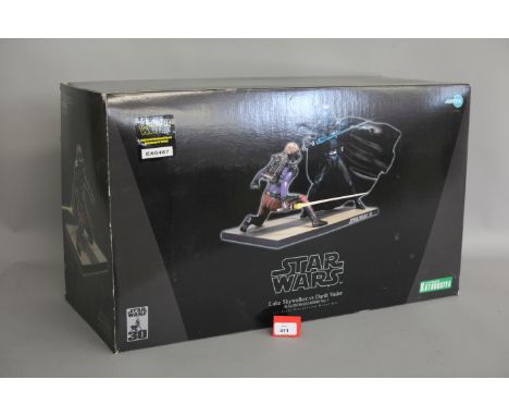 Kotobukiya ArtFX Star Wars Luke Skywalker vs Darth Vader Ralph McQuarrie Version 1:7 scale pre-painted model kit, European ex