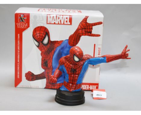 Gentle Giant Marvel 1:6 scale Spider-Man Mini Bust, ltd.ed. 428/1200. Boxed and appears E.